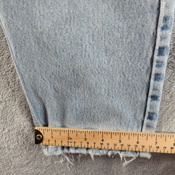 Vintage Levis SilverTab Loose Jeans Fits 26x28 Light Blue Distressed Y2K - Picture 4 of 16